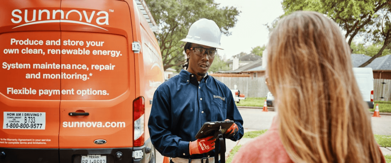 Solar technicians service systems in the field